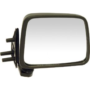 Dorman 955-202 Driver Side Manual Door Mirror - Folding Compatible with Select Nissan Models, Black