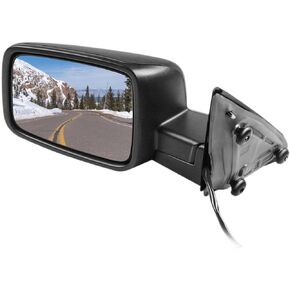 cciyu Black Power Left and Right Side View Mirror Manual Folding Heated Turn Signal Fits for 2009-2010 For Dodge For Ram 1500 2011-2013 For Dodge For Ram 1500 2011-2015 For Dodge For Ram 2500 3500