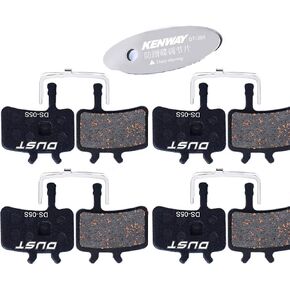 4 Pairs Bicycle Bike Disc Brake Pads for Avid BB7 Elixir Juicy 3 5 7 (Semi-Metallic/Sintered Metal)
