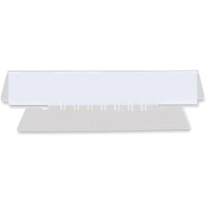 Universal Hanging File Folder Plastic Index TABS, 1/3-CUT, Clear, 3.7" Wide, 50/Pack