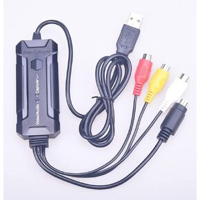 USB Video Grabber Cassette/Tape Converter for VHS to DVD Cassette Tape Magnetic Cassettes with Windows 11/10 and Mac OS X Ventura 13.0.1-Updated Version
