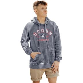 Blue 84 NCAA Officially Licensed Hooded Sweatshirt Burnout Smoke Signal