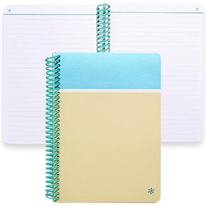 Erin Condren Sunset Monochrome Compact Classic A5 Lined Spiral Notebook | College Ruled Lines & Checklist for List-Making | 120 pages, 80 lb. Premium Paper