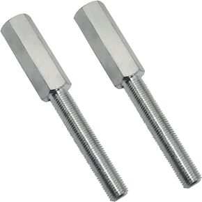 2 Pcs 1290 Shock Extension, Length of Shock Extension is 3", Thread Size 3/8-24 Inch, Replace The Vehicle Extension Shock, Silver Gloss
