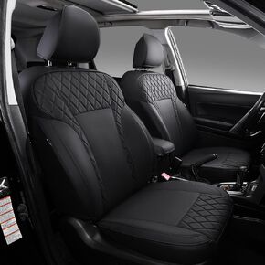 PTYYDS Seat Covers Compatible with 2014-2018 Subaru Forester Seat Covers Leather Car Seat Protector Replacement for 2014-2018 Subaru Forester Accessories (2014-2018, Black)
