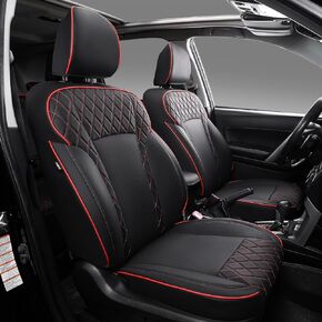 PTYYDS Seat Covers Compatible with 2014-2018 Subaru Forester Seat Covers Leather Car Seat Protector Replacement for 2014-2018 Subaru Forester Accessories (2014-2018, Black)