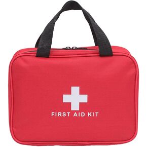 First Aid Bag First Aid Kit Empty Medical Storage Bag Zipper Closure Emergency Medical Bag with Carrying Handle Oxford Cloth Portable Medical Bag for Outdoor