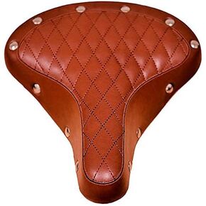 Made in Taiwan! Fito GSS Classic Beach Cruiser Fixie Fixe Gear Bike Bicycle Saddle Seat with Spring Suspension (Brown)