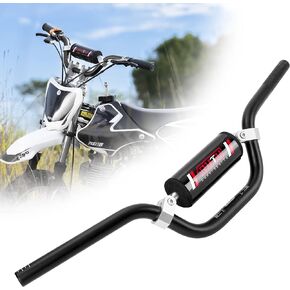 7/8 inch Handlebar for 49-70cc Kids Dirt Bike,RUTU Heavy Duty Handle Bars with Crossbar Foam Pad, 2 Stroke ATVS Dirt Bike KX,Electric Bicycle Scooter - 6061 Aluminum Heat Treatment - Black