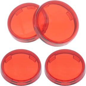 Turn Signal Lens Bullet Turn Signal Lenses Covers Compatible for Harley Touring Softail Dyna Sportster Street Glide Road King 1997-2021,4pcs (amber)