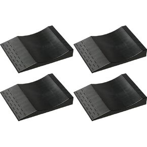 Maxsa 37353 Park Right Tire Saver Ramps for Flat Spot Flat Tire Prevention and Vehicle Storage for Vehicles up to 10 Tons, Black, Set of 4