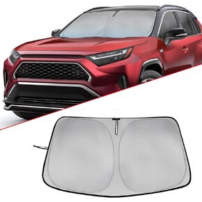 Foldable Windshield Sun Shade for Mazda CX-5 (2018-2021) Front Window Sunshade- SUV Interior Protection Block UV Rays Keep Your Car Cool & Comfortable, Easy to Use and Store
