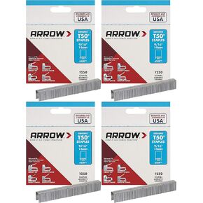 Arrow Fastener 509 Genuine T50 9/16-Inch Staples, 1,250-Pack 4 Pack