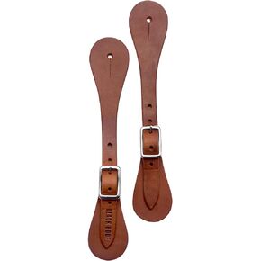 Leather Spur Straps for Horse Riders | Western Men, Women, Adjustable Single Ply Spur Straps | Equestrian Accessories