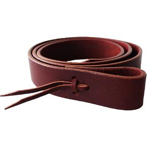 Premium Leather Latigo Strap for Western Saddle Cinch tie with Holes Girth 70"