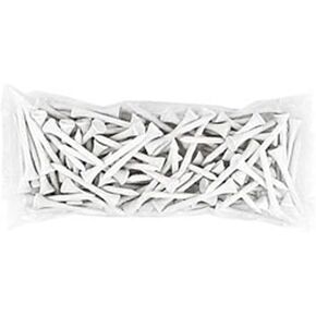 Hireko Tour Gear Wood Golf Tees White, Assorted Sizes 2-3/4 inch or 3-1/4 inch Tall Golf Tees, 100, 500 Bulk Packs