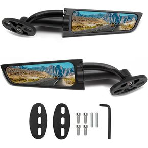 Motorcycle Mirrors Wing Rearview Mirror for Kawasaki Ninja 250 300 400R 650 H2R ZX6R ZX10R ZX14R XZ25R Fairing Adjustable Side Mirrors