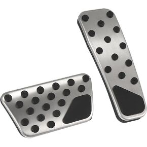 X AUTOHAUX Brake Pedal Pad Gas Accelerator Pedal Cover Set Black Replace for Dodge Challenger 2009-2018 Charger 2009-2019 for Chrysler 300 2009-2019