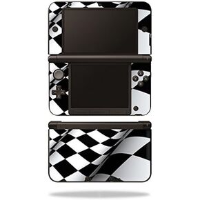 MightySkins Skin Compatible with Nintendo 3DS XL Original (2012-2014 Models) Sticker Wrap Skins Checkered Flag