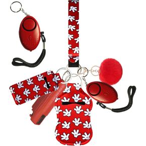 PUEZOKLY 10pack Keychains Kit for Girls with Personal Sirens Set Give mom Women Gift…
