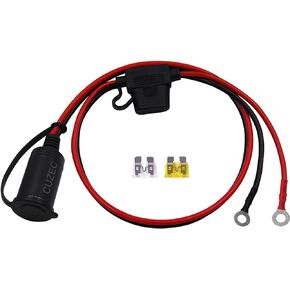 14AWG 2ft / 0.61m Adapter Plug Socket with Eyelet Terminal