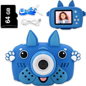 GKidz Kids Camera for Boys & Girls Toy Camera Age 3-12 Years Old Young Photographers with 64GB SD Card, Hanging Belt & Durable Silicone Case Ideal Gift for Kids | Camera for Kids | Toddler Camera