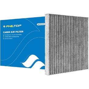 PHILTOP Cabin Air Filter, Replacement for CX7, RAM1500, 2500, 3500, 4500, 5500, ACF022 (CF11671) Premium Cabin Filter with Activated Carbon Filter Up Dust Pollen Odor