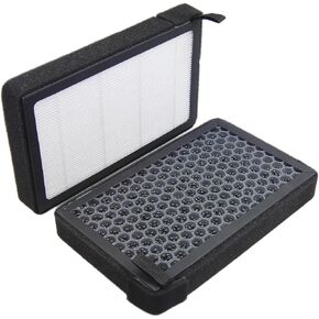 2 قطعة Highfil 1107681-00-A فلتر هواء المقصورة HEPA مع المنشط. متوافق مع تسلا موديل 3 2017-2023، تسلا موديل Y 2020-2023 يستبدل: 1107681-00-A، 110768100B، 110768100C in Kuwait