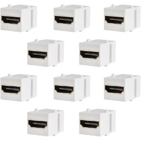 4K HDMI Keystone Jack 4K Keystone HDMI Jack Coupler Keystone with 4K 120Hz (Black)