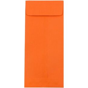 JAM PAPER #12 Policy Business Colored Envelopes - 4 3/4 x 11 - Orange Recycled - 50/Pack