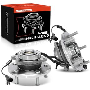 A-Premium 513273 2 x Front Wheel Bearing and Hub Assembly with ABS & 5-Lug Compatible with Dodge Grand Caravan 2008-2020, Chrysler Town & Country 2008-2016, Volkswagen Routan 2009-2011, C/V 2012-2015