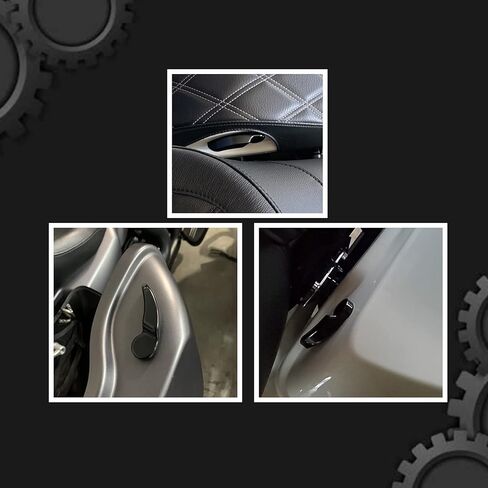 مجموعة مزالج سرج الدراجة النارية من الألومنيوم رافع غطاء السرج متوافق مع Harley Touring CVO Road King Street Glide Electra Glide Ultra Limited 2014 2015 2016 2017 2018 2019 2020 2021 2022 in Kuwait