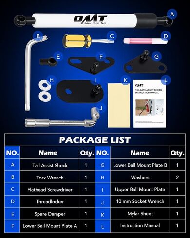 Orion Motor Tech Compatible with 15-23 F150 Tailgate Assist, Truck Tailgate Shock Compatible with 2015 2016 2017 2018 2019 2020 2021 2022 2023 Ford F-150 XL XLT Platinum Raptor King Ranch in Saudi Arabia