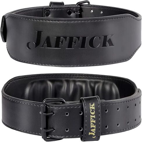 حزام رفع الأثقال من الجلد الطبيعي من جافيك للرجال والنساء لدعم الظهر القطني في صالة الألعاب الرياضية ورفع الأثقال وحزام اللياقة البدنية عالي التحمل in Kuwait