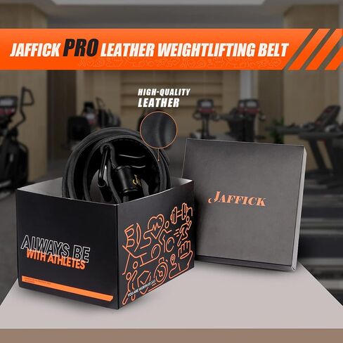 حزام رفع الأثقال من الجلد الطبيعي من جافيك للرجال والنساء لدعم الظهر القطني في صالة الألعاب الرياضية ورفع الأثقال وحزام اللياقة البدنية عالي التحمل in Kuwait