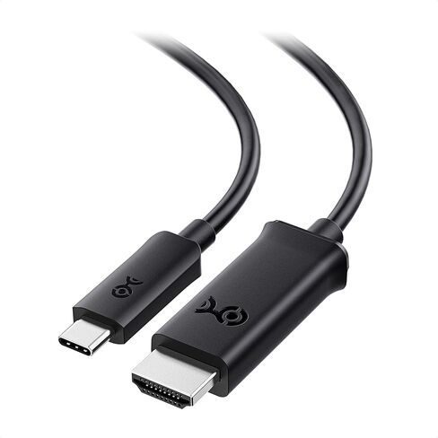 كابل مهم كابل USB C قصير إلى HDMI، يدعم 4K 60 هرتز (كابل USB-C إلى HDMI) باللون الأبيض 3.3 قدم - Thunderbolt 4 / USB4 متوافق مع iPhone 15 Pro Max Plus، MacBook Pro، Dell XPS 13، Surface Pro in Kuwait
