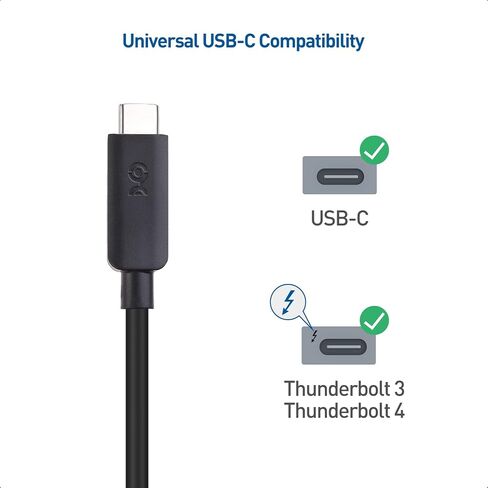 كابل مهم كابل USB C قصير إلى HDMI، يدعم 4K 60 هرتز (كابل USB-C إلى HDMI) باللون الأبيض 3.3 قدم - Thunderbolt 4 / USB4 متوافق مع iPhone 15 Pro Max Plus، MacBook Pro، Dell XPS 13، Surface Pro in Kuwait