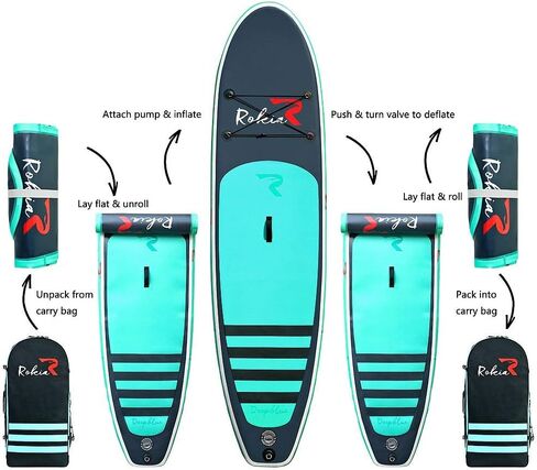 SUP Stand Up Paddle Board 10'6''×32''×6'' Inflatable Paddleboard for Adult on Water with Family and Friend in Saudi Arabia