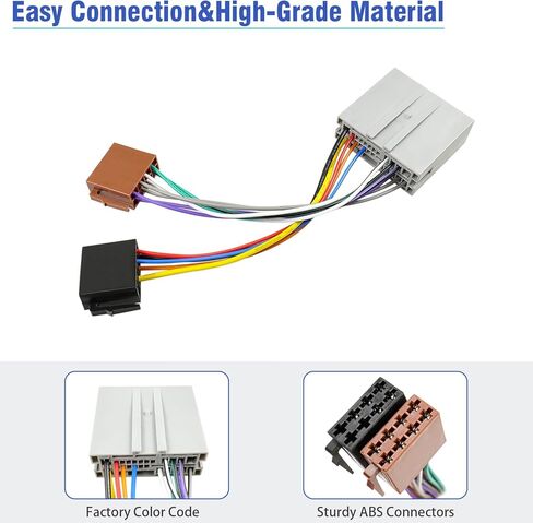24Pin Radio Wiring Harness Compatible with Ford Mercury Lincoln 2006-2012, Aftermarket 16Pin ISO Stereo Connector Wire Adapter in Saudi Arabia