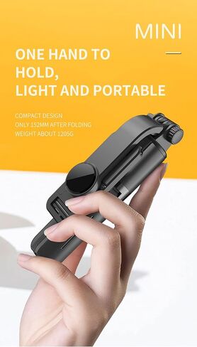 Selfie Stick, 4 in 1 Selfie Stick Tripod, Extendable and Portable Stable Tripod Stand with Detachable Wireless Remote Compatible with iPhone 13/14/11/GoPro/Camera/Phone in Saudi Arabia