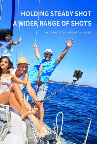 Selfie Stick, 4 in 1 Selfie Stick Tripod, Extendable and Portable Stable Tripod Stand with Detachable Wireless Remote Compatible with iPhone 13/14/11/GoPro/Camera/Phone in Saudi Arabia