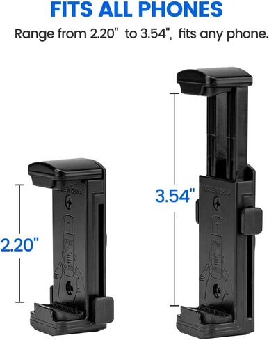 Fotopro حامل ثلاثي للهاتف 1/4 بوصة برغي أسود عالمي للهاتف الخلوي محول تثبيت لعصا Monopod Selfie Stick سطح المكتب حامل ثلاثي القوائم للفيديو صورة فوتوغرافية in Saudi Arabia