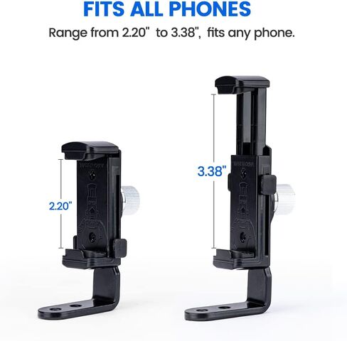 Fotopro حامل ثلاثي للهاتف 1/4 بوصة برغي أسود عالمي للهاتف الخلوي محول تثبيت لعصا Monopod Selfie Stick سطح المكتب حامل ثلاثي القوائم للفيديو صورة فوتوغرافية in Saudi Arabia