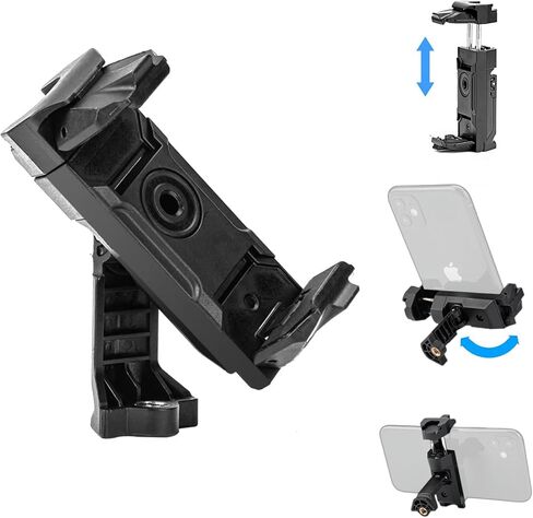 Fotopro حامل ثلاثي للهاتف 1/4 بوصة برغي أسود عالمي للهاتف الخلوي محول تثبيت لعصا Monopod Selfie Stick سطح المكتب حامل ثلاثي القوائم للفيديو صورة فوتوغرافية in Kuwait