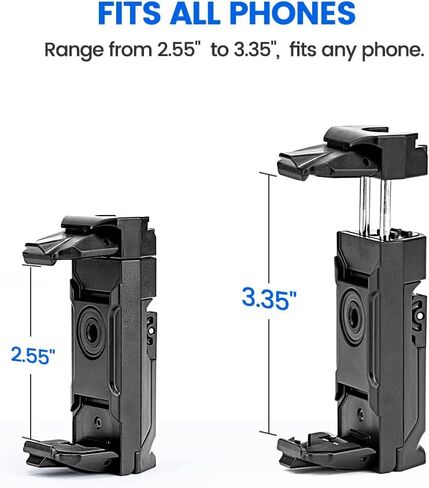 Fotopro حامل ثلاثي للهاتف 1/4 بوصة برغي أسود عالمي للهاتف الخلوي محول تثبيت لعصا Monopod Selfie Stick سطح المكتب حامل ثلاثي القوائم للفيديو صورة فوتوغرافية in Kuwait
