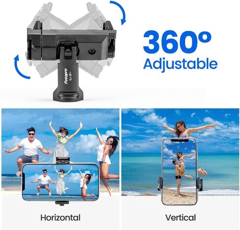 Fotopro حامل ثلاثي للهاتف 1/4 بوصة برغي أسود عالمي للهاتف الخلوي محول تثبيت لعصا Monopod Selfie Stick سطح المكتب حامل ثلاثي القوائم للفيديو صورة فوتوغرافية in Kuwait