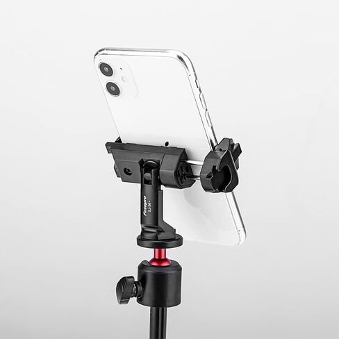 Fotopro حامل ثلاثي للهاتف 1/4 بوصة برغي أسود عالمي للهاتف الخلوي محول تثبيت لعصا Monopod Selfie Stick سطح المكتب حامل ثلاثي القوائم للفيديو صورة فوتوغرافية in Kuwait