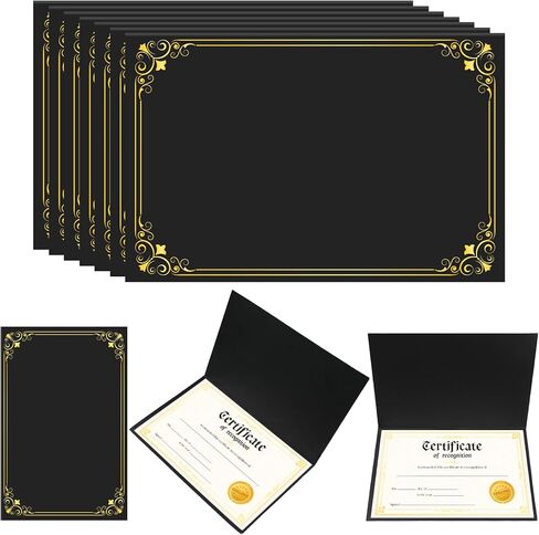 72 Pcs Bulk Certificate of Recognition Award Recognition Certificate Kit Recognition Certificate Paper with Gold Foil Pattern for Graduation Achievements Employees Supplies (8.5 x 11 in) in Saudi Arabia