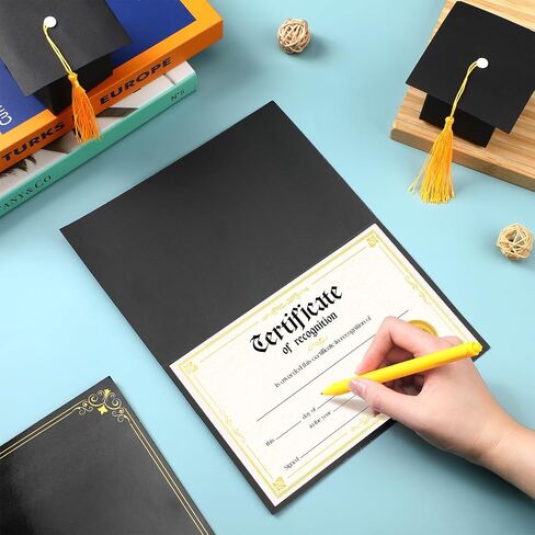72 Pcs Bulk Certificate of Recognition Award Recognition Certificate Kit Recognition Certificate Paper with Gold Foil Pattern for Graduation Achievements Employees Supplies (8.5 x 11 in) in Saudi Arabia