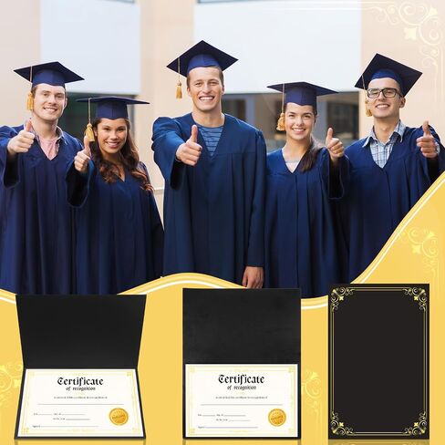 72 Pcs Bulk Certificate of Recognition Award Recognition Certificate Kit Recognition Certificate Paper with Gold Foil Pattern for Graduation Achievements Employees Supplies (8.5 x 11 in) in Saudi Arabia